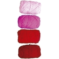 Ovells Llana Niefenver 28Gr. Tons Vermells Pack De 4