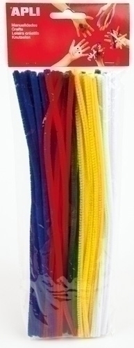 Limpia Pipas Varilla Apli Colores Surtidos 30 Cm. Bolsa De 50