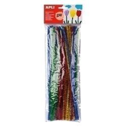 Neteja Pipes Vareta Apli Colors Brillants Assortits 30 Cm. Borsa De 50