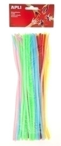 Limpia Pipas Varilla Apli Colores Neon Surtidos 30 Cm. Bolsa De 50