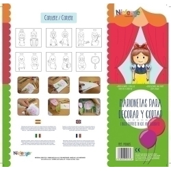 Titella Dit Cartolina 300 Gr. Per Retallar I Decorar Blancaneu Pack De 12