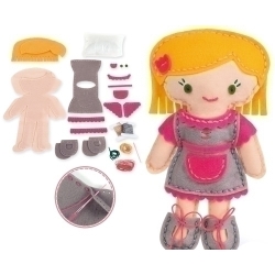 Kit De Manualitats Goula Cose La teva Nina Bibi Fucsia +6 Anys