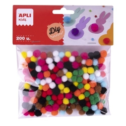 Pom Pom Apli Mini Assortits Borsa De 200