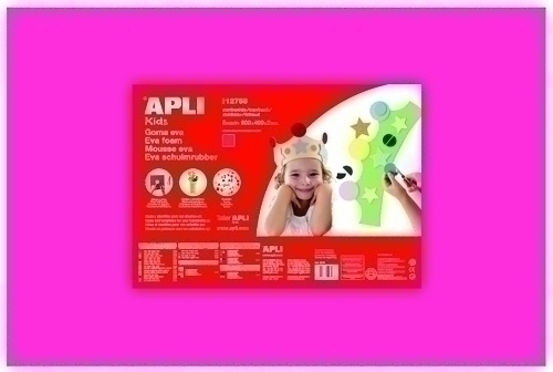 Goma Eva Apli Fulla 40X60 Cm Rosa Paquet De 5