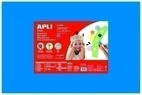Goma Eva Apli Fulla 40X60 Cm Blau Paquet De 5