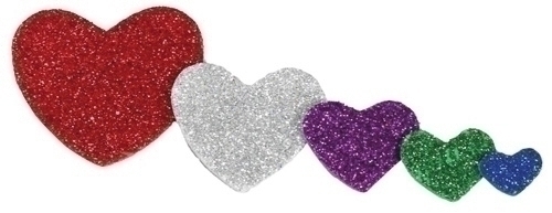 Goma Eva Fixo Kids Adhesiva Amb Purpurina Cors Pack 59 Figures