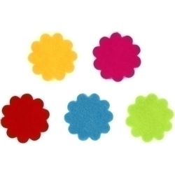 Figures Feltre Fixo Kids Flors Pack De 30