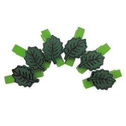 Pinces Smart Fusta Fulles Verdes Pack De 6