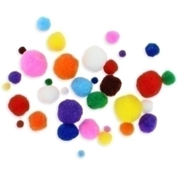 Pom Pom Fixe Kids Colors I Mides Assortits Pack De 100