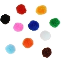 Pom Pom Smart Colors 5 Cm. Assortiments Pack De 52