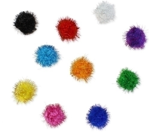 Pom Pom Smart Colors Brillants 5 Cm. Assortiments Pack De 52