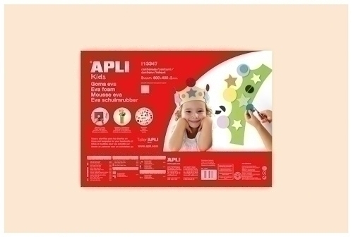 Goma Eva Apli Fulla 40X60 Cm Pell Clar Paquet De 5