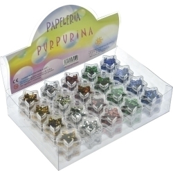 Purpurina Abaco Metalitzada Estrelles (Bot) 5 Colors Expositor De 40