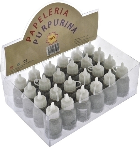Purpurina Abaco Cola (Bot) Plata Expositor De 24