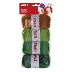 Ovells De Llana Apli 50 Gr. Tons Verds Pack De 4