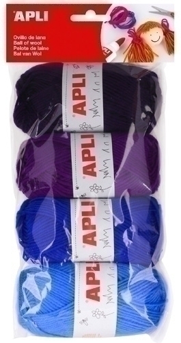 Ovells De Llana Apli 50 Gr. Tons Blaus Pack De 4
