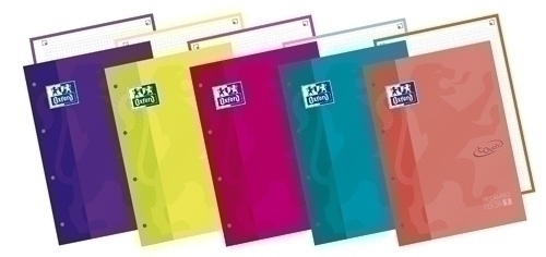 Recanvi Oxford School Color 1 Touch Encolat A4+ 80H 90Gr 4 Trepants Quadr.5X5 Fucsia (1 Color De Req