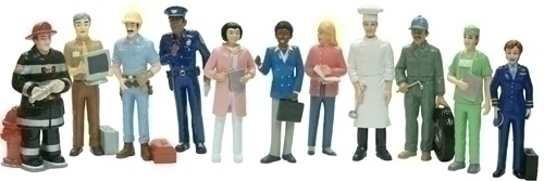 Estoig Miniland 11 Figures D'Oficis 12.5 Cm