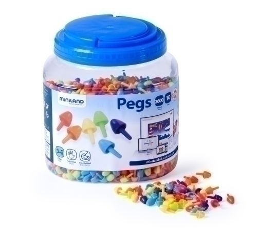 Pot de 2600 Pegs De 10Mm Per a Pissarra De Mosaics