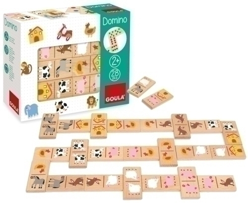 Joc Domino Goula Granja 28 Peces Fusta +2 Anys