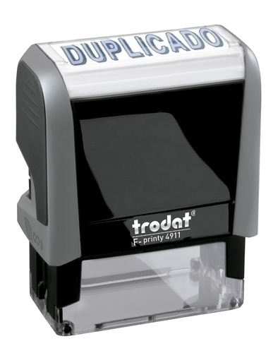 Segell Ent.Aut. Trodat Printy 4911 F (38X14 Mm.) "Duplicat" Tinta Blava