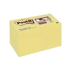 Tac Notes Post-It 622 Super Sticky 47,6X47,6 Groc Canari Pack De 12