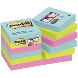Tac Notes Post-It 622 Super Sticky 47,6X47,6 Colors Cosmic Pack De 12