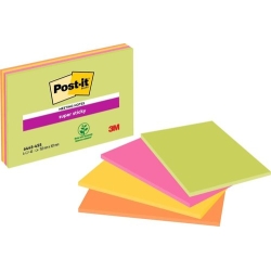 Tac Notes Post-It Super Sticky 152X101 Mm Colors Neon Pack De 4