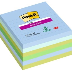 Tac Notes Post-It 675 Super Sticky 101X101 Colors Oasis Pack De 6