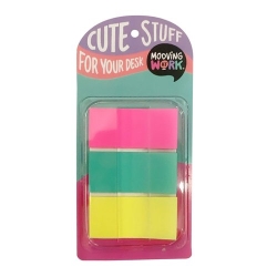 Banderetes Adhesives Mooving amples Colors Dispensador De 3