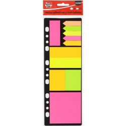 Taco Notes + Banderetes Fixe Notes Fluor Assortits Pack De 11Pz