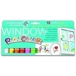 Tempera Solida Playcolor One Window 10Gr. Estoig De 12 Colors