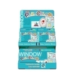 Tempera Instant Solida Playcolor One Window 10Gr. Expositor De 144 (12 Estoigs De 6 Colors I 6 Estoi