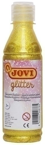 Tempera Jovi Liquida Glitter 250 Ml (Botella) Groc