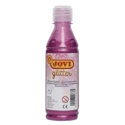 Tempera Jovi Liquida Glitter 250 Ml (Botella) Rosa
