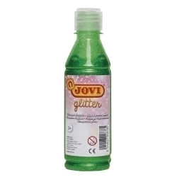 Tempera Jovi Liquida Glitter 250 Ml (Ampolla) Verd