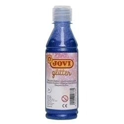 Tempera Jovi Liquida Glitter 250 Ml (Botella) Blau