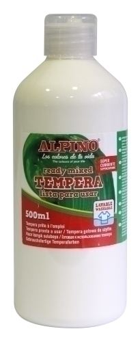 Tempera Alpino Liquida 500 Ml (Ampolla) Blanc