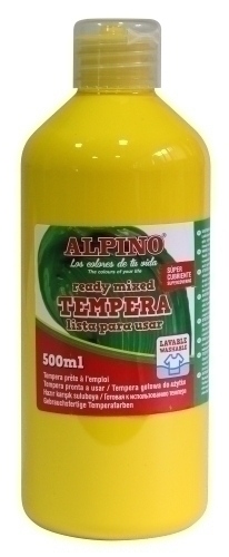 Tempera Alpino Liquida 500 Ml (Botella) Groc