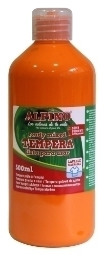 Tempera Alpino Liquida 500 Ml (Botella) Taronja
