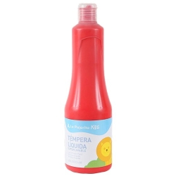Tempera La Pajarita Liquida 500 Ml (Botella) Bermellon Tl-05
