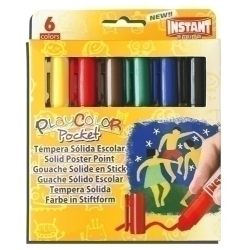 Tempera Solida Playcolor Basic Pocket 5Gr. Estoig De 6 Colors