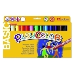 Tempera Solida Playcolor Basic Pocket 5Gr. Estoig De 12 Colors