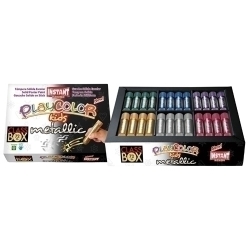 Tempera Instant Solida Playcolor Metallic One 10Gr. Class-Box De 72