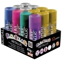 Tempera Instant Solida Playcolor Mural Metallic 40Gr.
