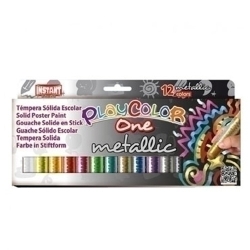 Tempera Solida Playcolor Metallic One 10Gr. Estoig De 12 Colors