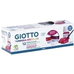 Tempera Giotto Escolar 25 Ml (Botella) Estoig De 12