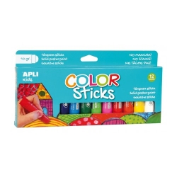 Tempera Apli Solida Sticks Assortiment 10G Estoig De 12