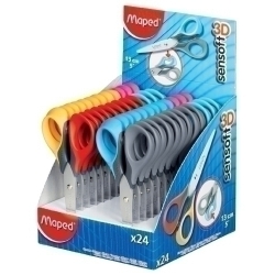 Tisores Maped Sensoft 3D 13 Cm. Expositor De 24