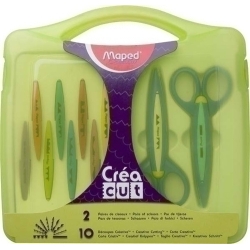 Tisores Escolars Maped Retalls Creatius Crea Cut (Fibra De Vidre) Estoig De 2+10 Talls